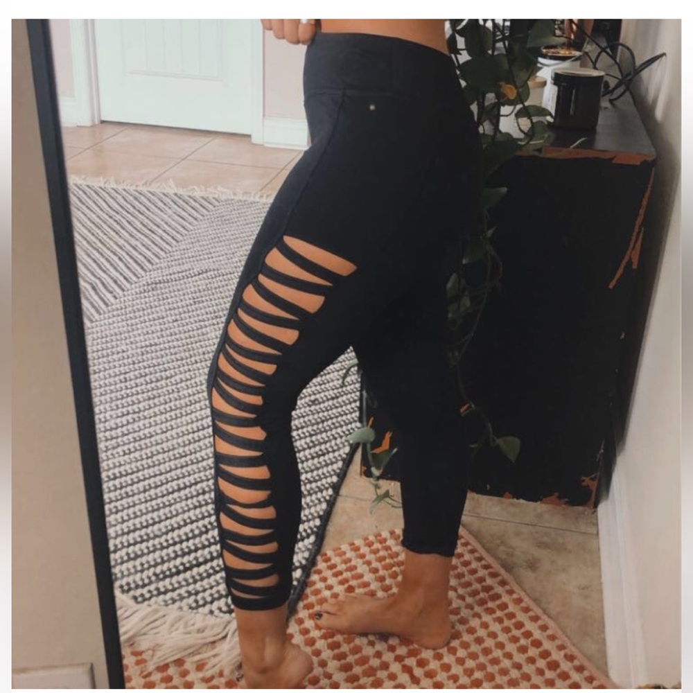Black Cutout Leggings